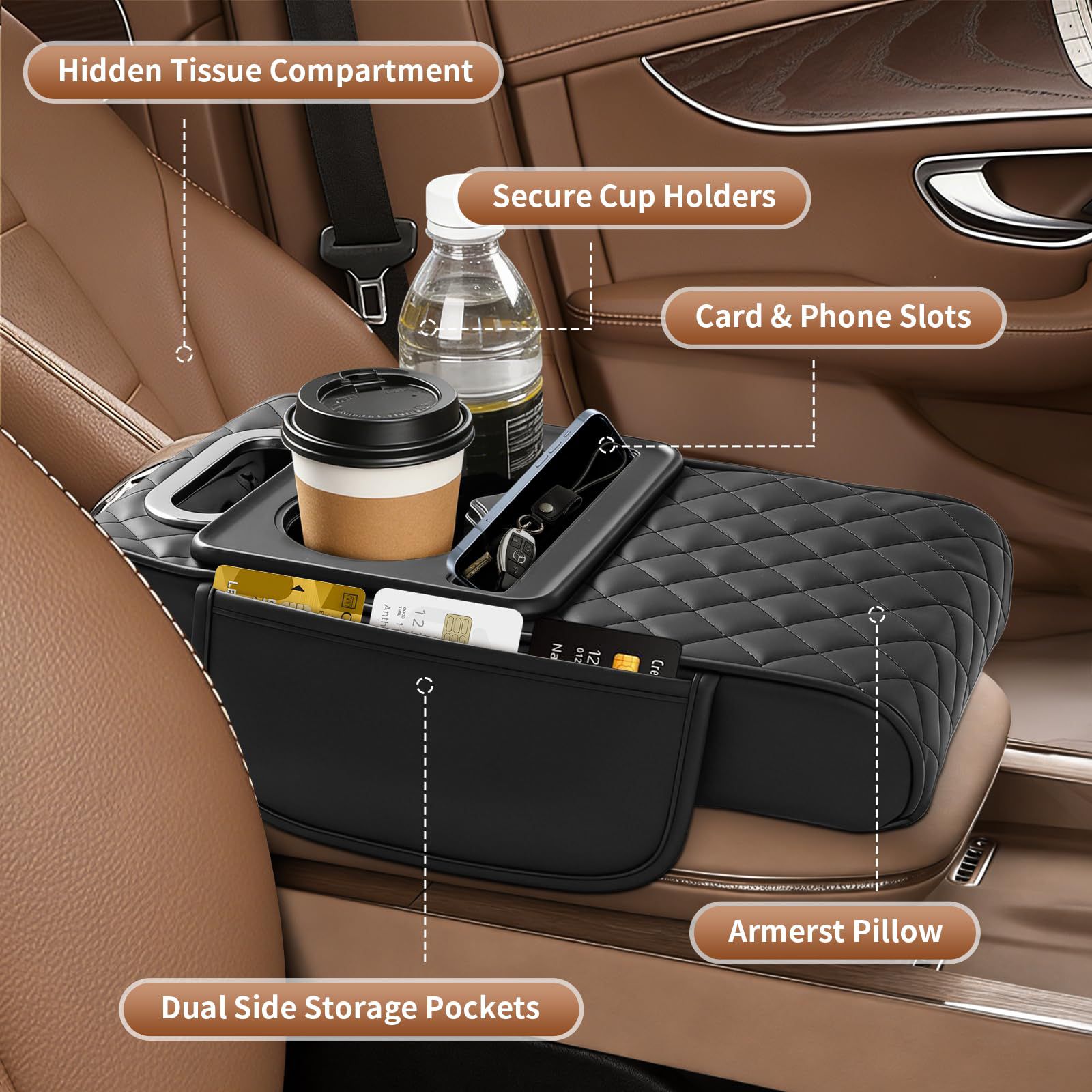5 in 1 Armrest Box