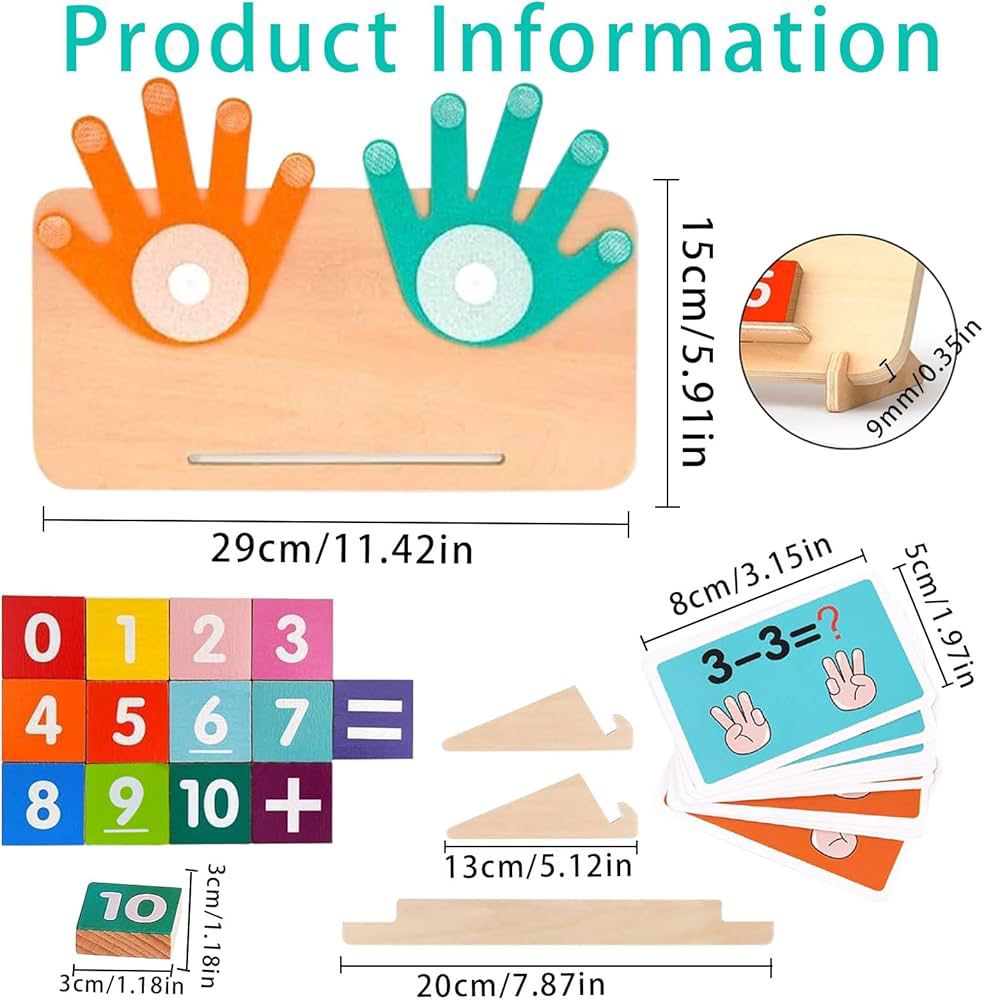 Wooden Finger Counting Toy